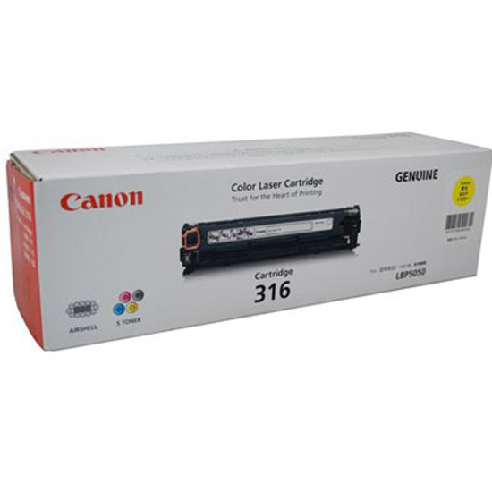 Picture of Canon CART316 Yellow Toner