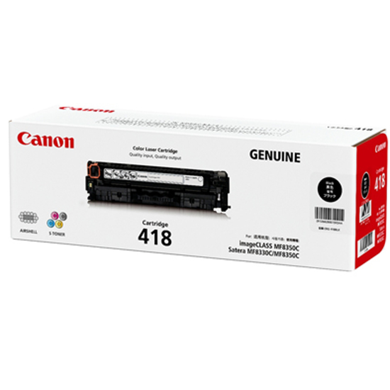 Picture of Canon CART418 Black Toner