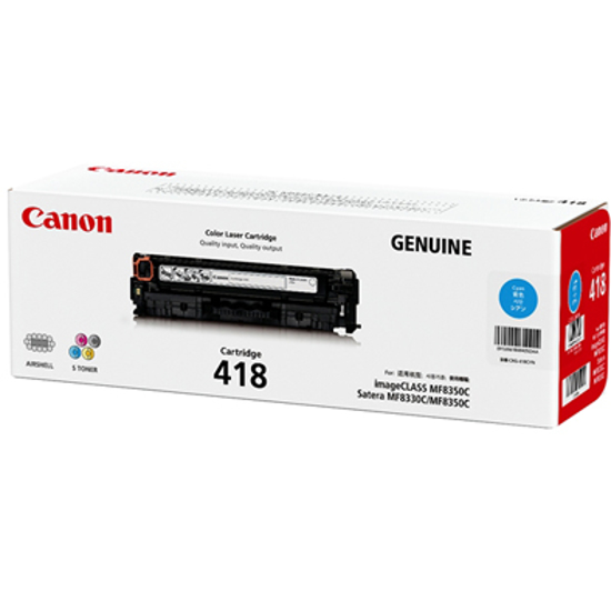 Picture of Canon CART418 Cyan Toner