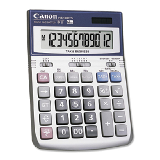 Picture of Canon HS1200TS Calculator