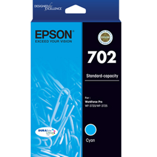 Picture of Epson 702 Cyan Ink Cartridge
