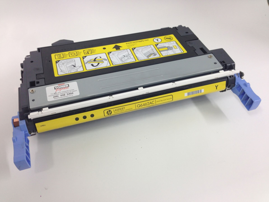 Picture of NZ Made Remanufactured toner to suit HP yellow toner 12k pgs Q6462A
