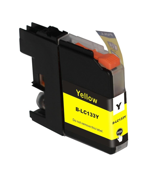 Picture of Compatible Brother LC133Bk Ink - Yellow