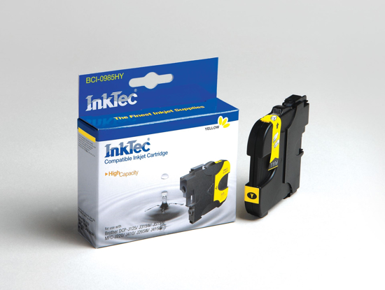 Picture of Compatible Brother LC39 Yellow ink cartridge